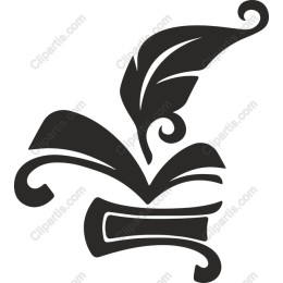 Elegant Quill and Leaf