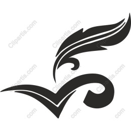 Elegant Feather Swirl