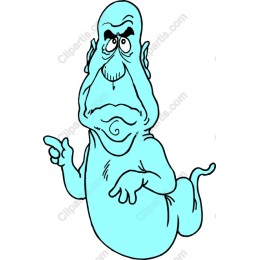 Quirky Aqua Ghost