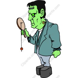Whimsical Green Monster