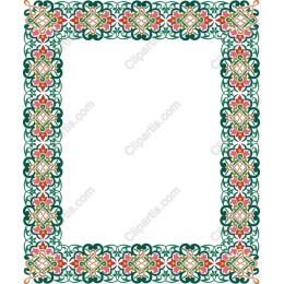 Elegant Floral Border