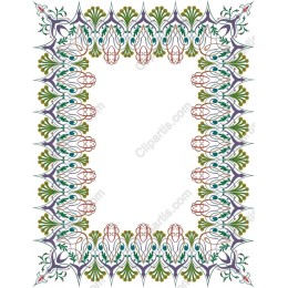 Elegant Floral Decorative Border