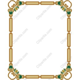 Vintage Floral Decorative Frame