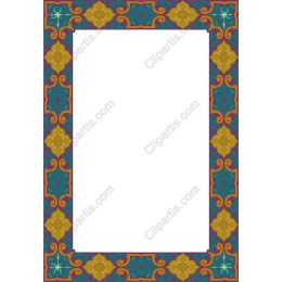 Vibrant Ornate Decorative Frame
