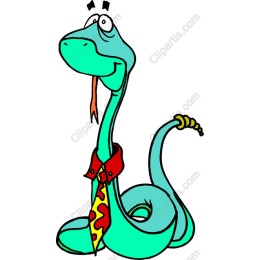 Vibrant Cartoon Snake