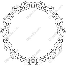 Elegant Circular Vine Frame