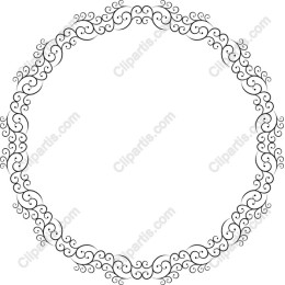 Elegant Circular Ornate Frame