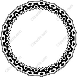 Black and White Decorative Border