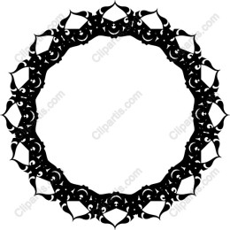 Ornate Circular Frame