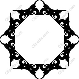 Ornate Octagonal Decorative Frame
