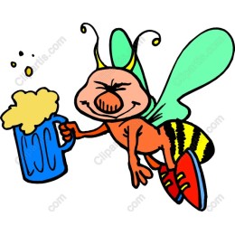 Cheerful Beer-Drinking Bee