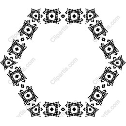 Elegant Circular Pattern in Black and White