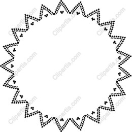 Geometric Starburst Frame