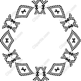 Elegant Black and White Checkered Wreath