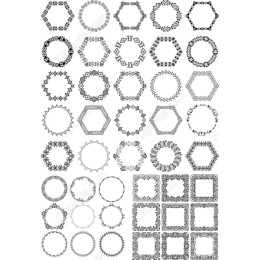 Stylish Bundle - Elegant Frame Cliparts Collection