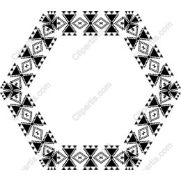 Hexagonal Tribal Pattern
