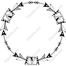 Whimsical Hand-Drawn Circular Border