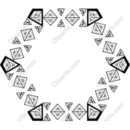Geometric Floral Circle