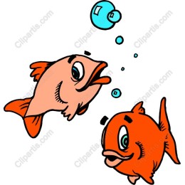 Playful Cartoon Fish
