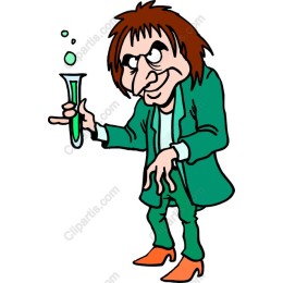 Cartoon Mad Scientist
