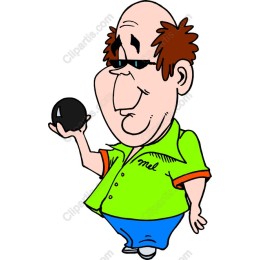 Cheerful Cartoon Bowler
