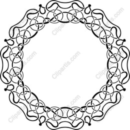 Vintage Circular Knot Frame /
