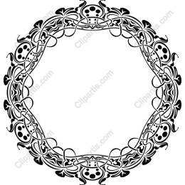 Ornate Circular Frame