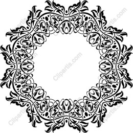 Ornamental Floral Frame