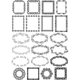 Exquisite Vintage Frame Clipart Bundle