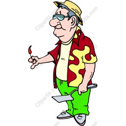 Cheerful Hawaiian Shirt Character