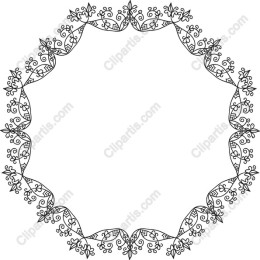 Elegant Hand-Drawn Floral Frame