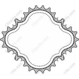 Elegant Black Lace Frame