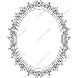 Elegant Decorative Oval Frame