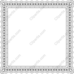 Elegant Decorative Scalloped Frame