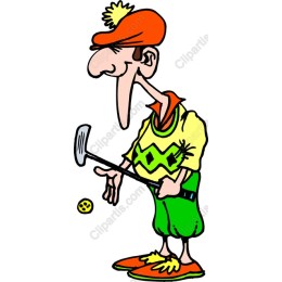 Whimsical Golfer