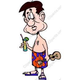Tropical Beach Fun Character
