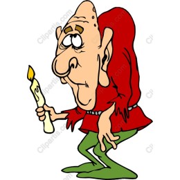 Charming Old Man with Candle