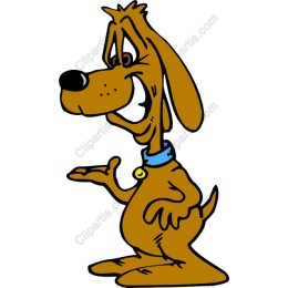 Playful Cartoon Dog