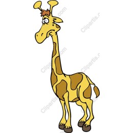 Whimsical Cartoon Giraffe