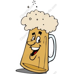 Cheerful Cartoon Beer Mug
