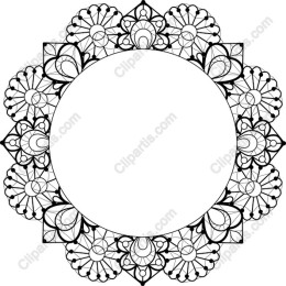 Ornate Floral Frame
