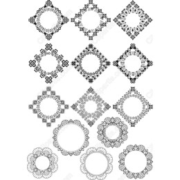Ornamental Bundle - 16 Elegant Frames & Borders