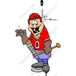 Cheerful Hockey Player