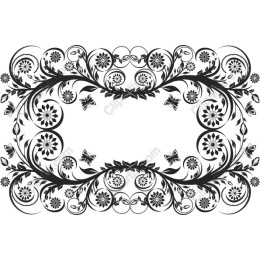 Elegant Floral Border