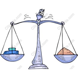 Whimsical Cartoon Balance Scale