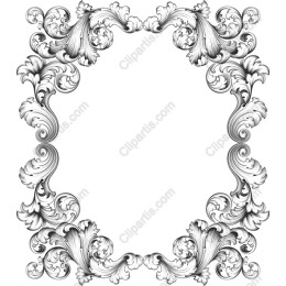 Elegant Vintage Floral Frame