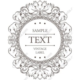 Elegant Vintage Elephant Label