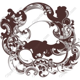 Elegant Vintage Swirl Decoration
