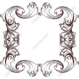 Ornate Floral Frame