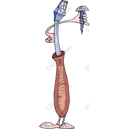 Whimsical Screwdriver Character